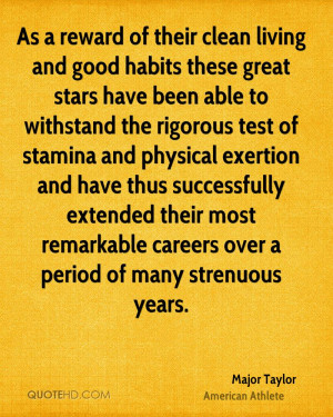 As a reward of their clean living and good habits these great stars ...