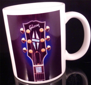 Gibson Les Paul Guitar Coffee Cup Mug Vintage RARE Classic New Custom ...