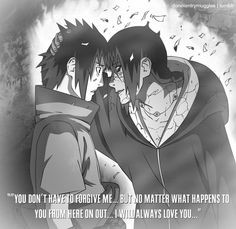 Sasuke & Itachi. #naruto More