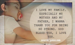 . Especially my mother and my father, I wanna thank you for being ...