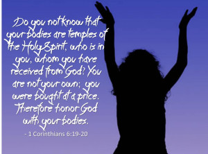 Famous Church Quote By Corinthians~ Do you not know that your bodies ...