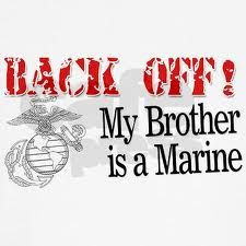 Proud Marine sister! Well sister in law but still all the same :) More
