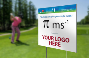 Golf Tee Sponsor Signs