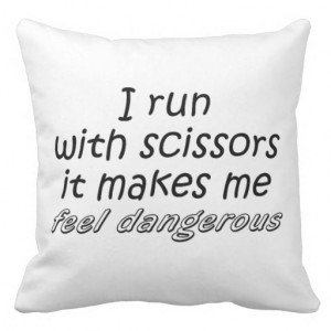Funny quotes gifts unique humor joke throw pillows from Zazzle.