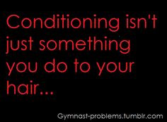 It's a gymnast thing More