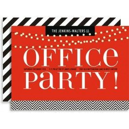 ... office party #office #business #corporate #holiday #party #invitation