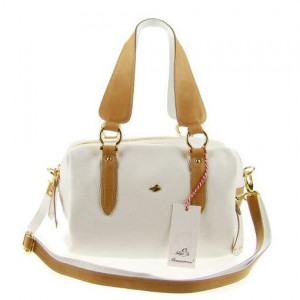 193 Bruno Rossi BRUNO ROSSI Italian Made White Calfskin Leather