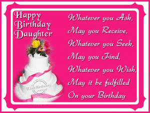 Quotes Pictures list for: Happy Birthday Wish To Daughter
