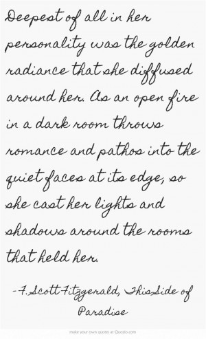 Scott Fitzgerald, This Side of Paradise