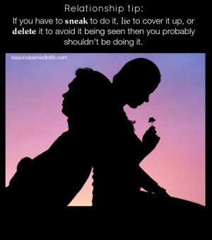 Then you shouldn’t be doing it.