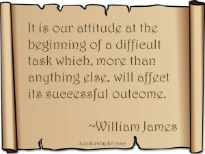William James on attitude and success