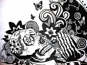 Tarjetas de Dia De Los Muertos