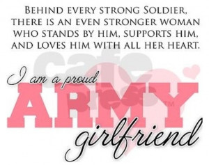 Proud army girlfriend