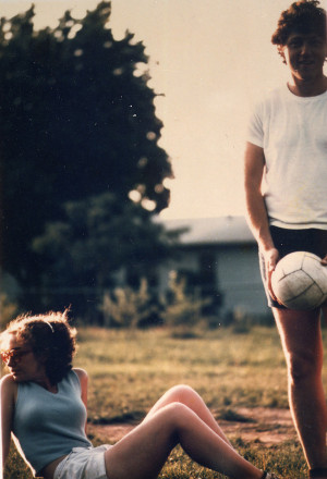 Clinton and Hillary Rodham playing soccer in Fayetteville, Arkansas ...