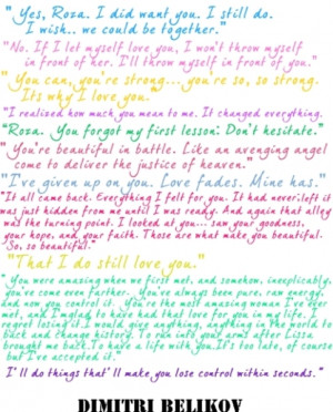 ... (Vampire Academy) rose,quote,dimitri novice,mentor,forbidden love