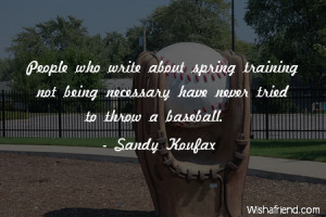 Spring Training Baseball Quotes