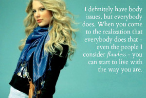 body image taylor swift quote