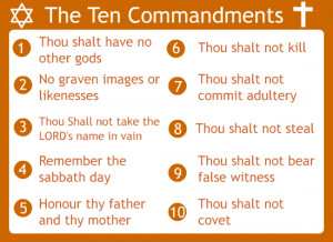 The 10 Ten Commandments List