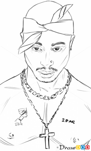 How Draw Tupac Shakur...