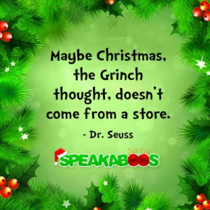 quotes about giving and sharing | Christmas Quote from Dr. Seuss ...