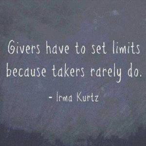 Irma Kurtz Quote ~ Givers & Takers