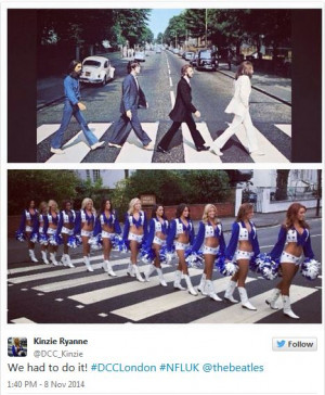 Taking their cue from the Fab Four with a stroll along Abbey Road