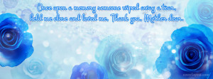 Once Upon A Memory Mother Facebook Cover Layout