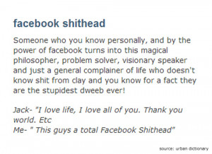 facebook shithead urban dictionary