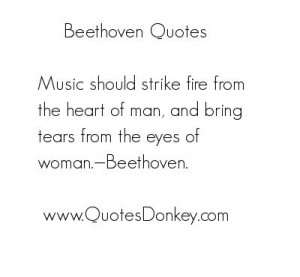 quote by Beethoven in which I believe the description is perfect for ...