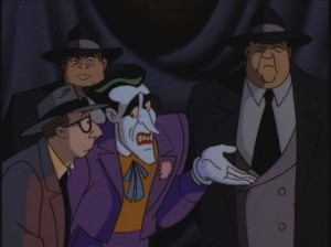 The Joker talks to Sidney about Batman's apparent death.