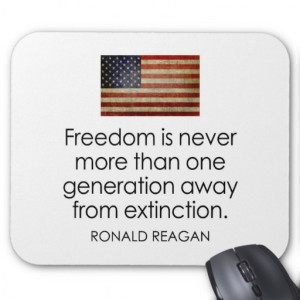 Ronald Reagan Quotes Mouse Pads