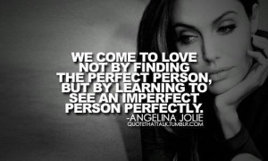 Seeing the imperfect person perfectly.