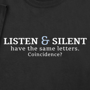 Thought provoking words on this T-shirt