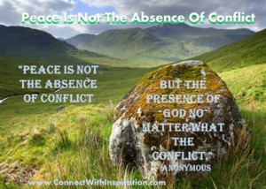 Memorial Day Quote, Peace is Not the Absence of Conflict, Beautiful ...