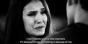 blame, cry, hurt, lonely, nina dobrey, quote, strong, text, tvd ...