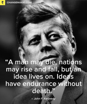 John F Kennedy Quotes A Man May Die 