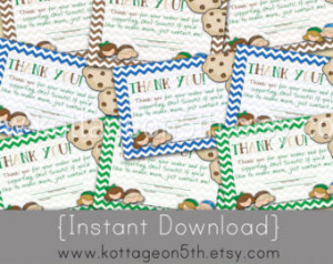 ... Girl Scout Cookie Thank You Card - Unlimited Printable Reorder Notes