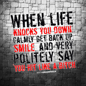 when life knocks you down quotes