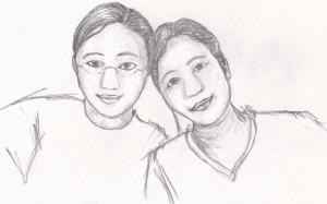 pencil Sketch Of best Friend