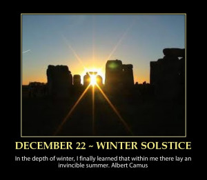 December 22 Inspirational Advent Calendar ~ Winter Solstice