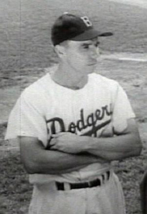 Pee Wee Reese (Image from a 1950s television commercial for Gillette ...