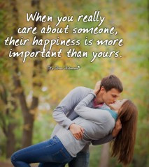 Love Picture Quotes For Him - When you really care