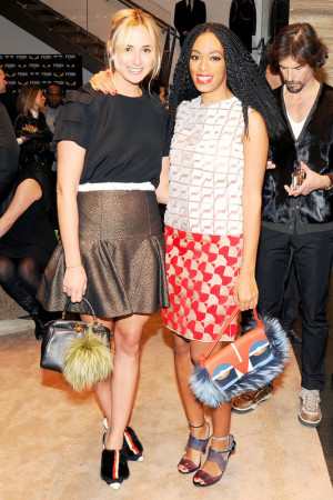 Elisabeth von Thurn und Taxis and Solange Knowles in Fendi at Vogue's ...