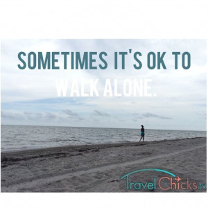 Beach picture, travel quote
