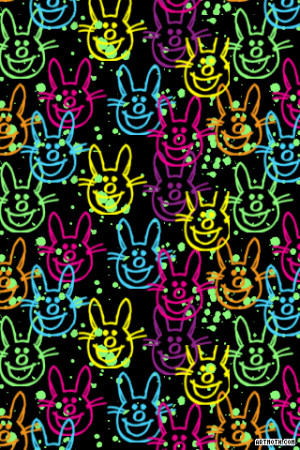 Happy Bunny iPhone Wallpaper