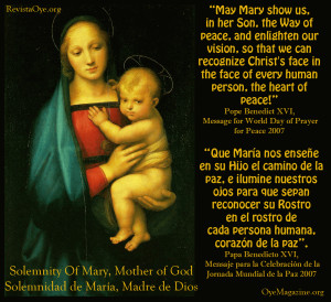 january 1 solemnity of mary mother of god