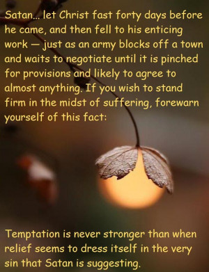 Temptation. William Gurnall quote