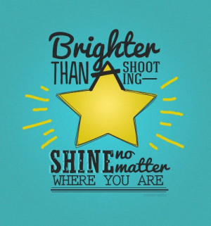 Brighter than a shooting star...