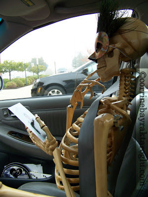 Waiting Skeleton Template Skeleton in the car today!