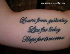 Short Quotes for Bicep Tattoo